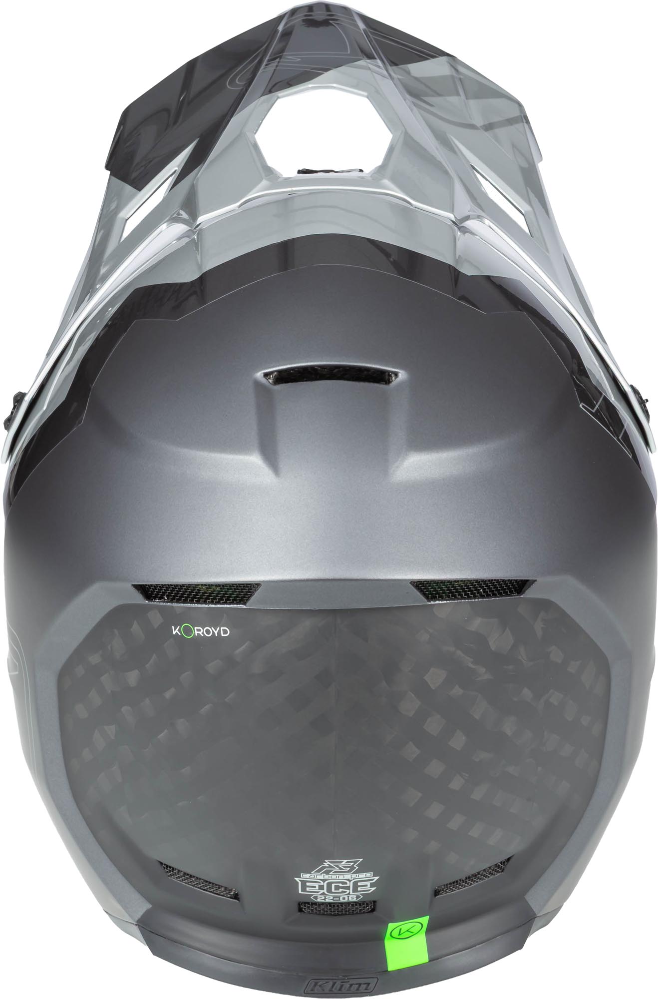 Klim F3 Carbon Pro Motocross Helm silber/grau M Abbildung 4