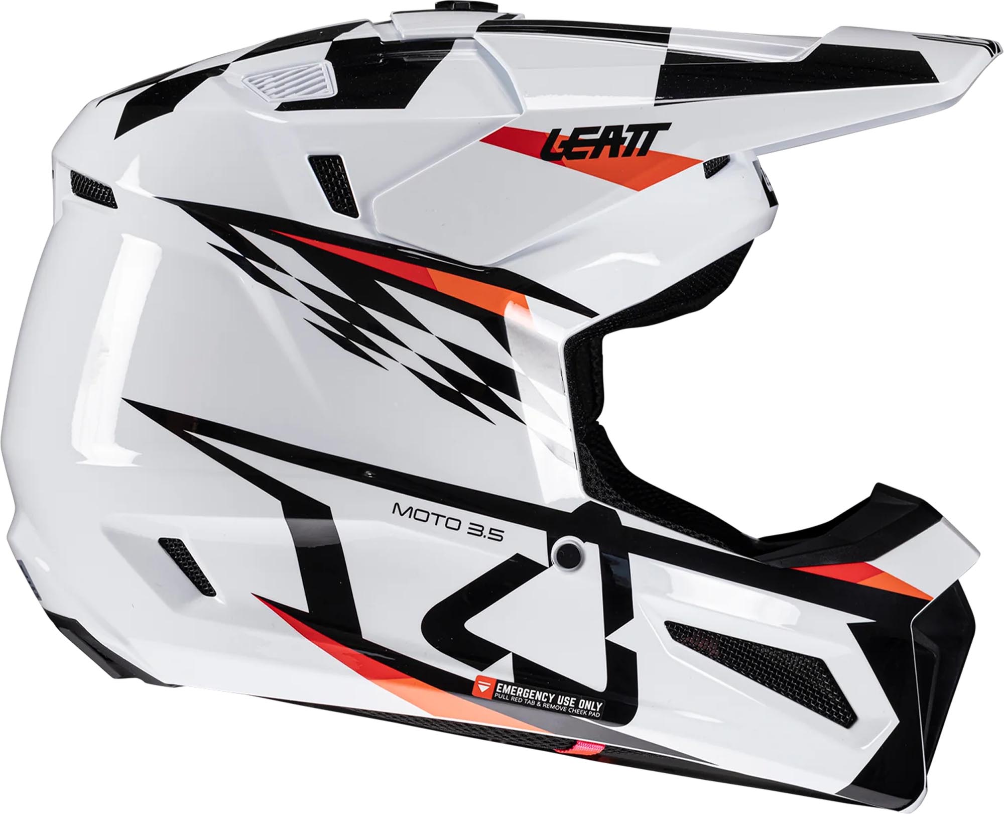 Leatt 3.5 Checkered Junior Motocross Helm mit Brille L (53/54) Abbildung 5