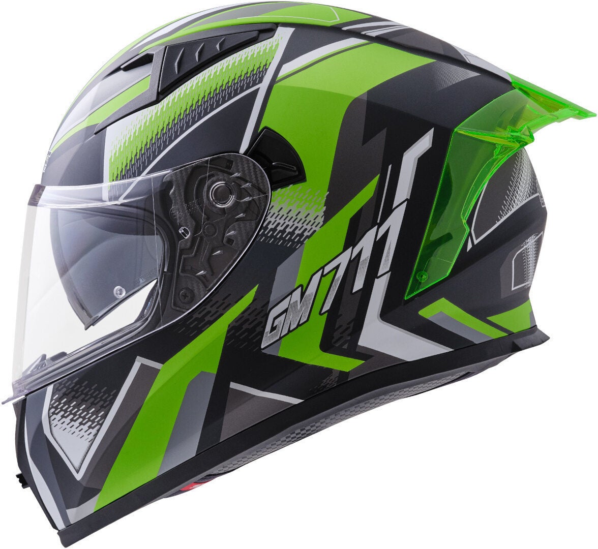 Germot GM 711 Dekor Casque Noir mat/vert XL (61/62) Figure 2