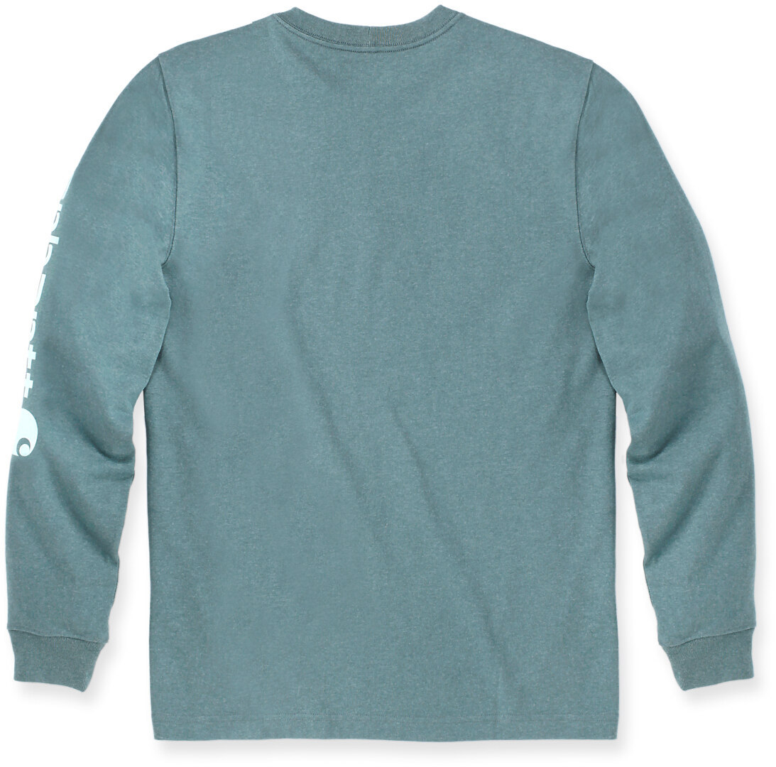Carhartt Logo Longsleeve turchese L Figura 2