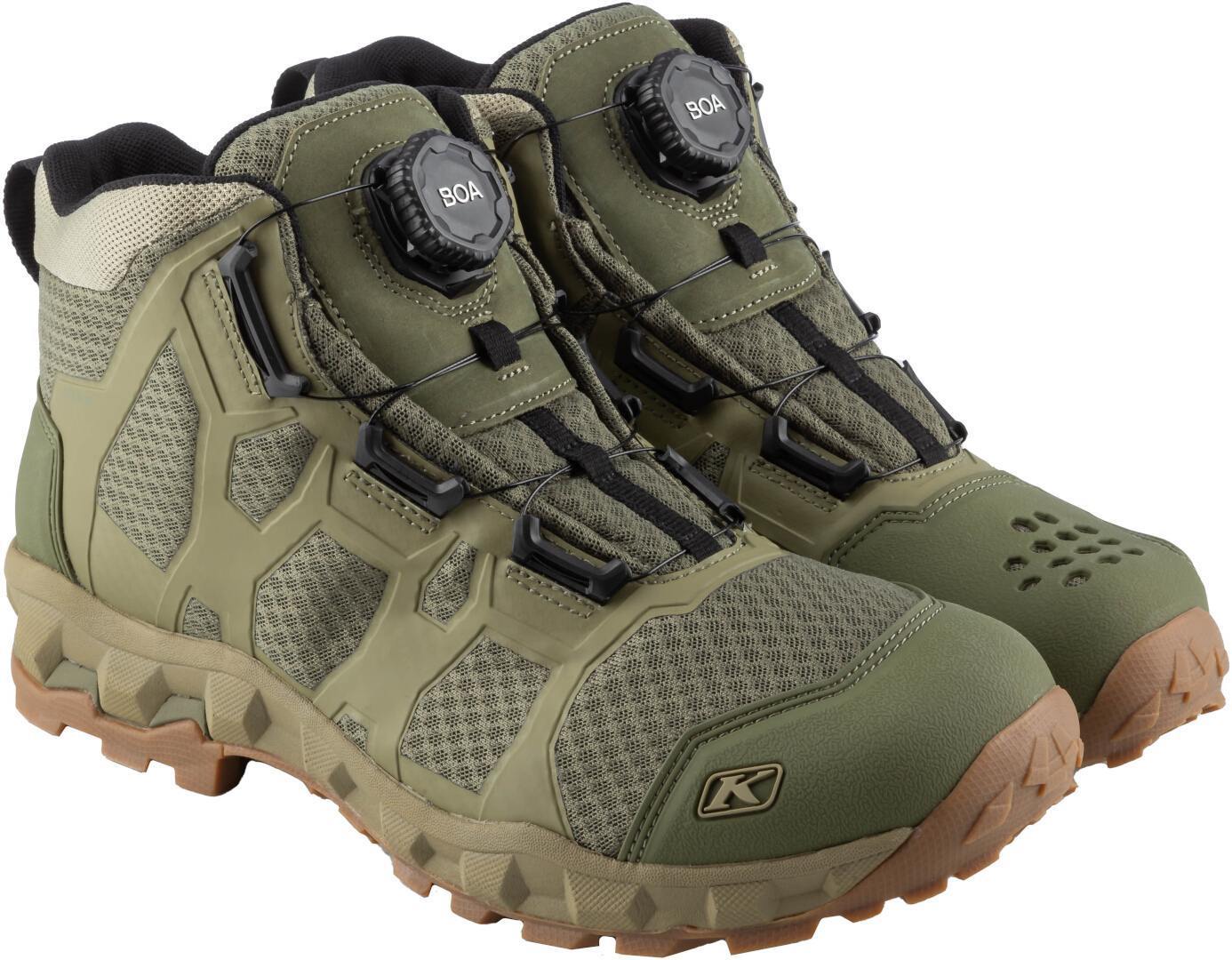 Klim Ridgeline 2025 Leder-/Mesh Motorradstiefel grün 8 (41) Abbildung 3