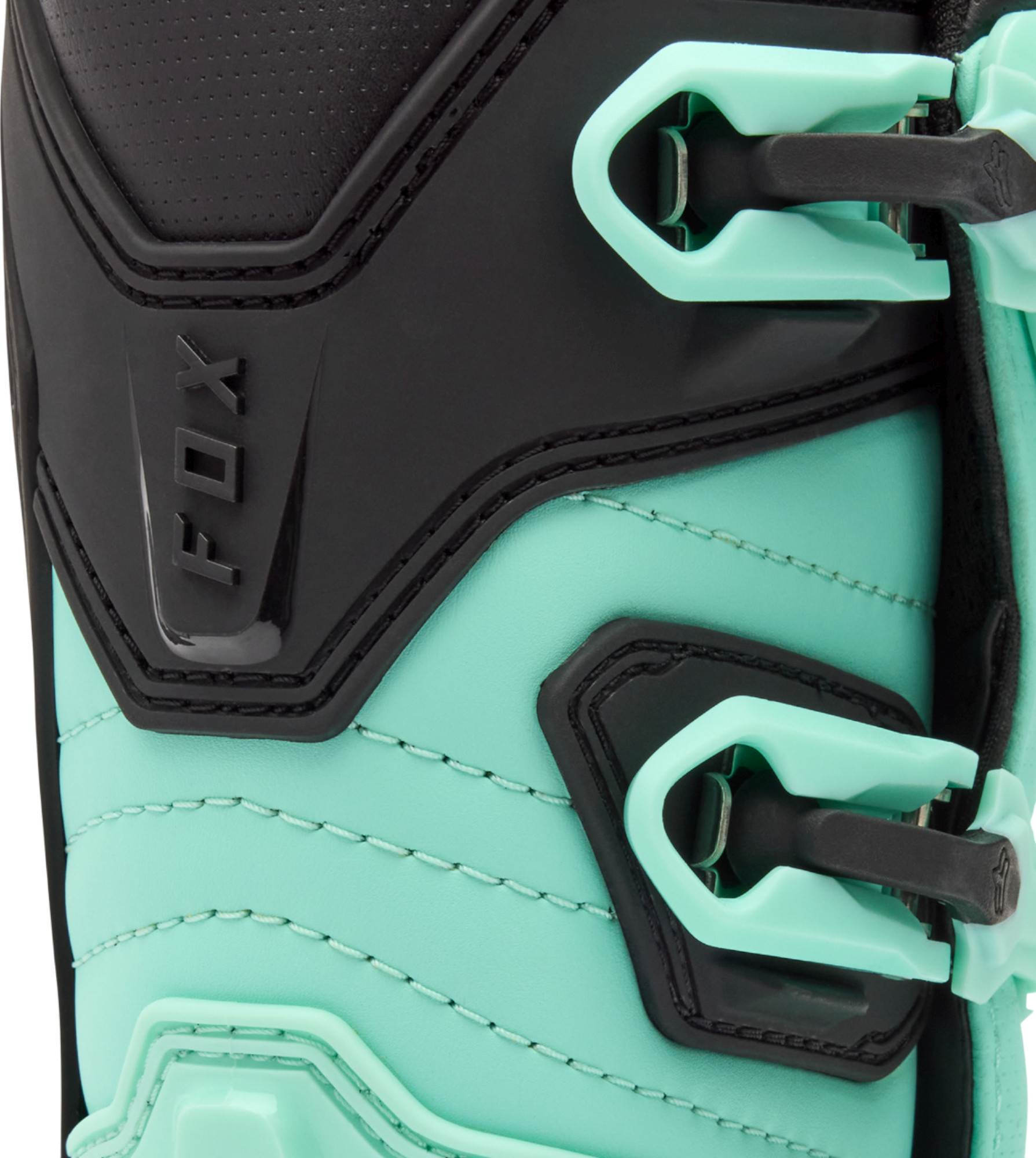 FOX Comp Youth Motocross Boots turquoise 8 Figure 8