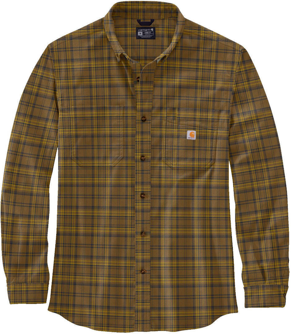 Carhartt Midweight Flannel Plaid Camicia marrone L Figura 1