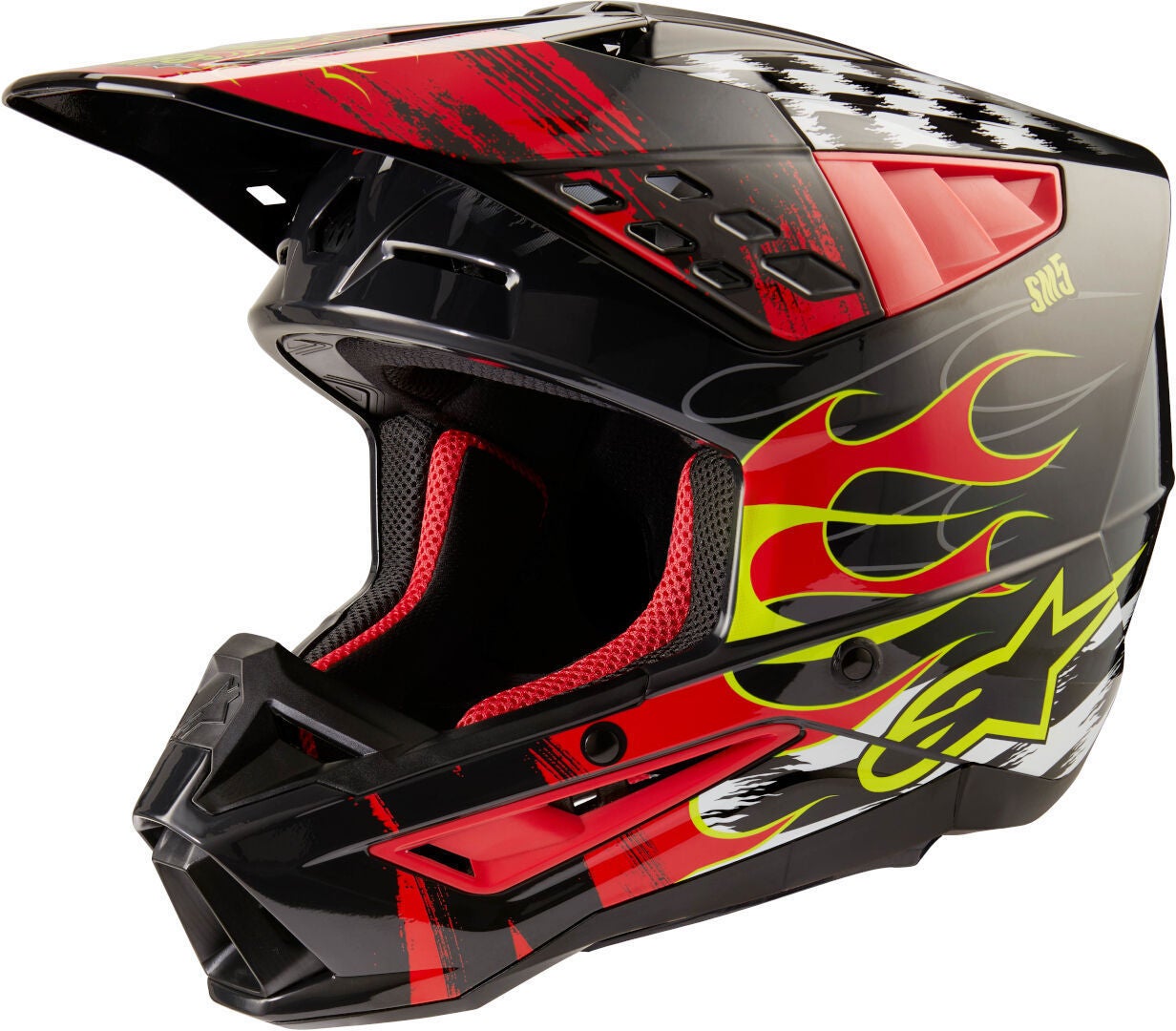 Alpinestars S-M5 Rash Casque de motocross Gris/Rouge XL (61/62) Figure 1