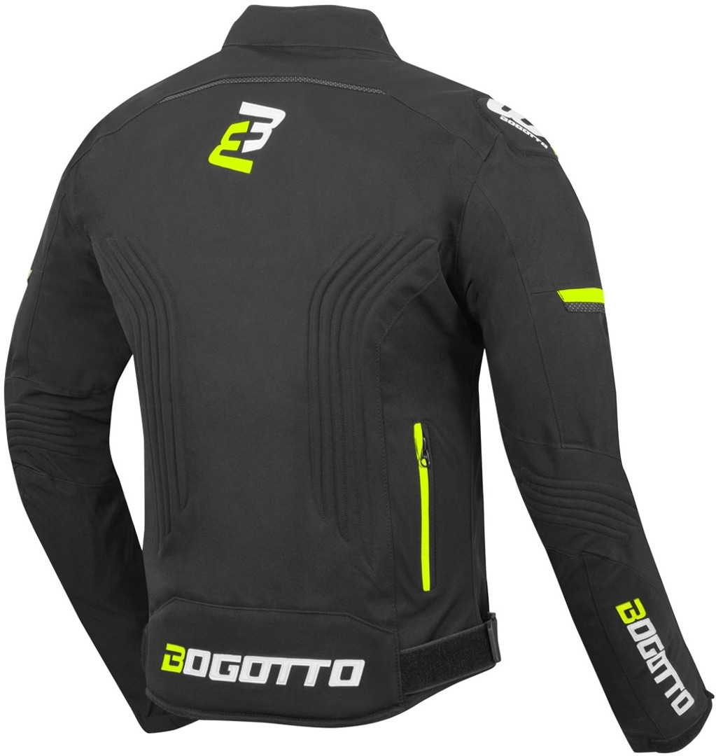 Bogotto Sparrow Jachetă textilă impermeabilă pentru motociclete negru/galben XS Figura 2