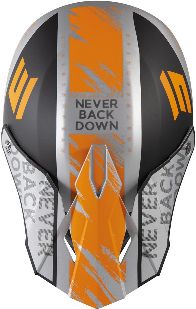Shot Furious Draw Motocross Helm grau/orange L (59/60) Abbildung 2