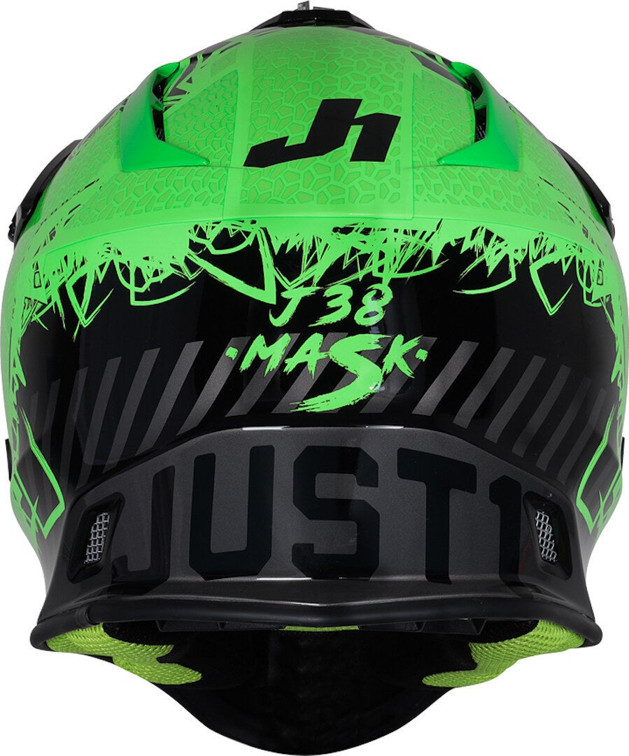 Just1 J38 Mask Casco motocross Verde/Nero M (57/58) Figura 3