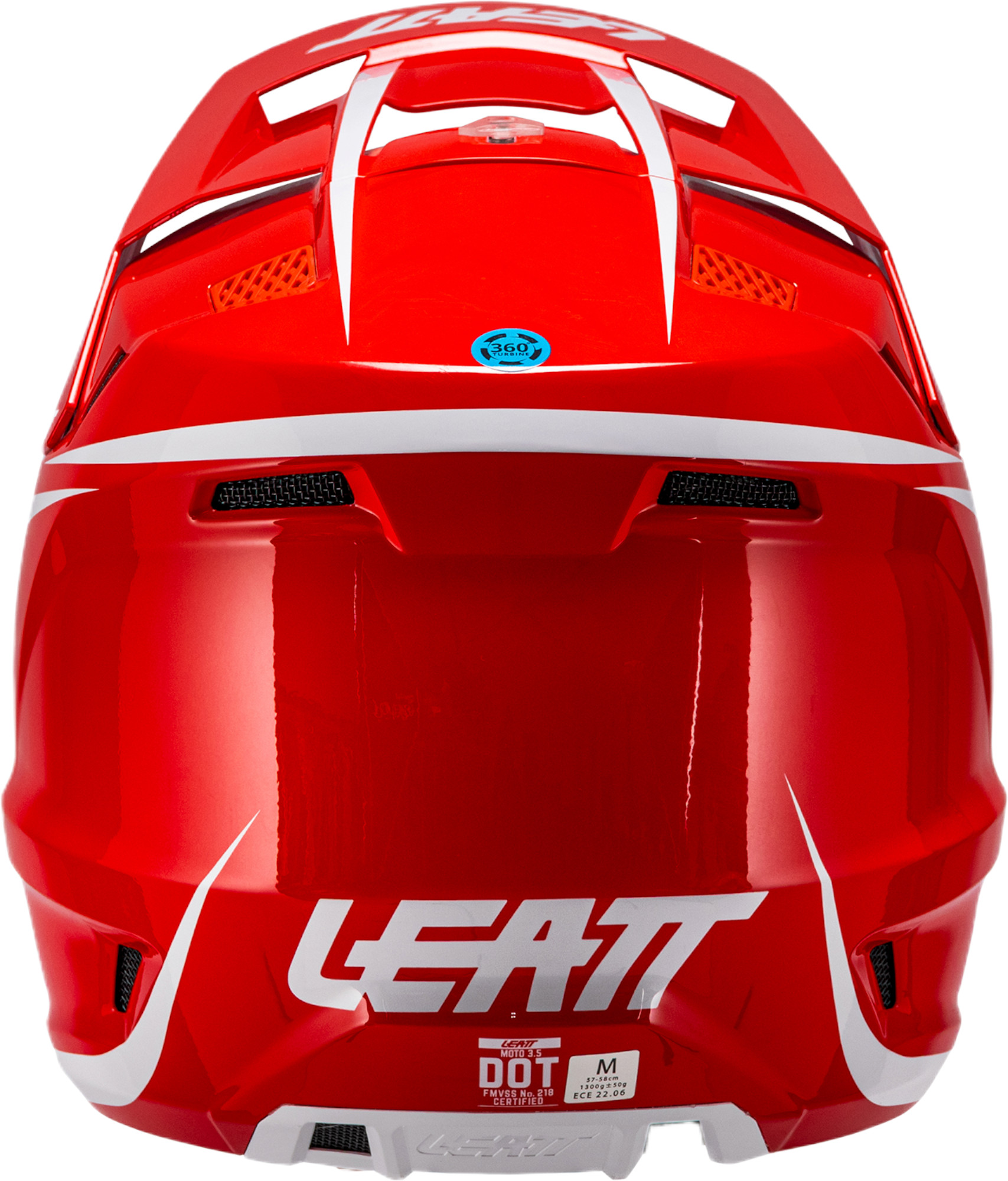 Leatt 3.5 V26 Motocrosshjälm med skyddsglasögon röd/vit Man (57/58) Figur 4