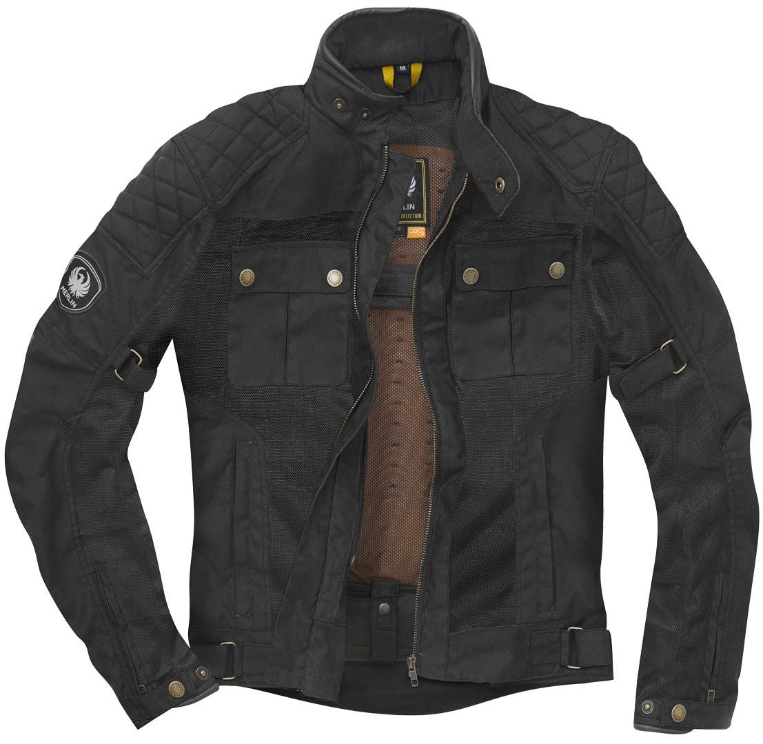 Merlin Shenstone Motorcycle Waxed Jacket black L Figure 5