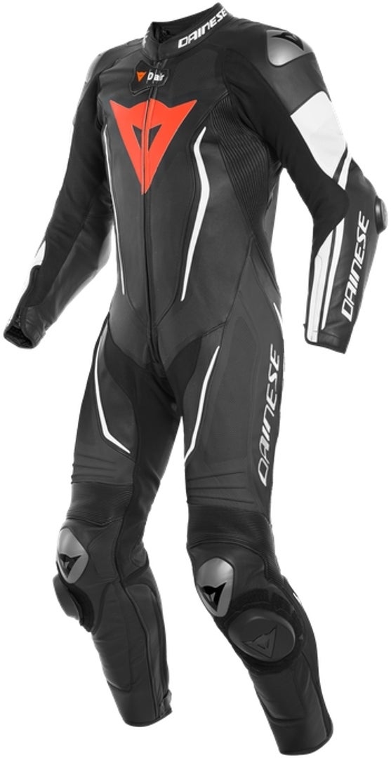 Dainese Misano 2 D-Air® Airbag One Piece Perforated Motorcycle Leather Suit black/white 58 Figure 1