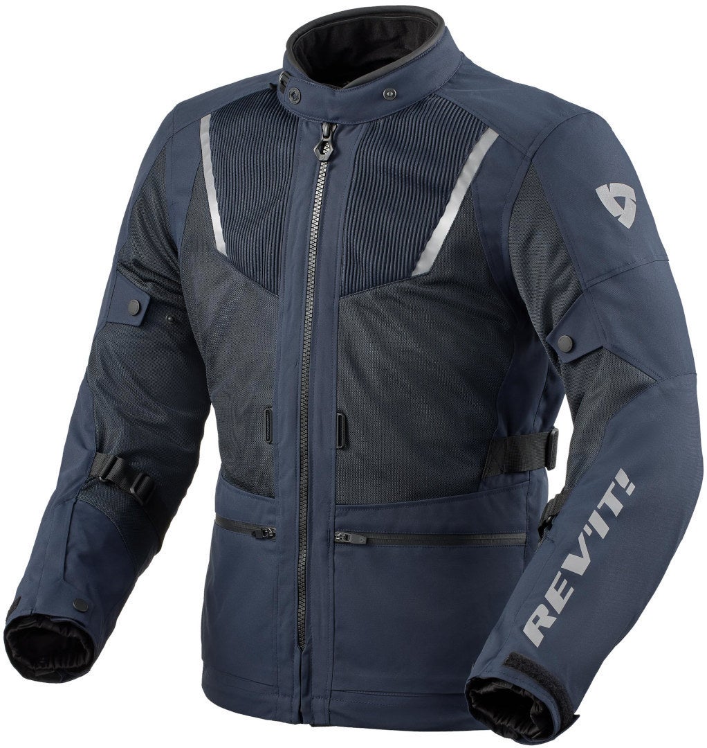 Revit Levante 2 H2O Motorcycle Textile Jacket dark blue XL Figure 1