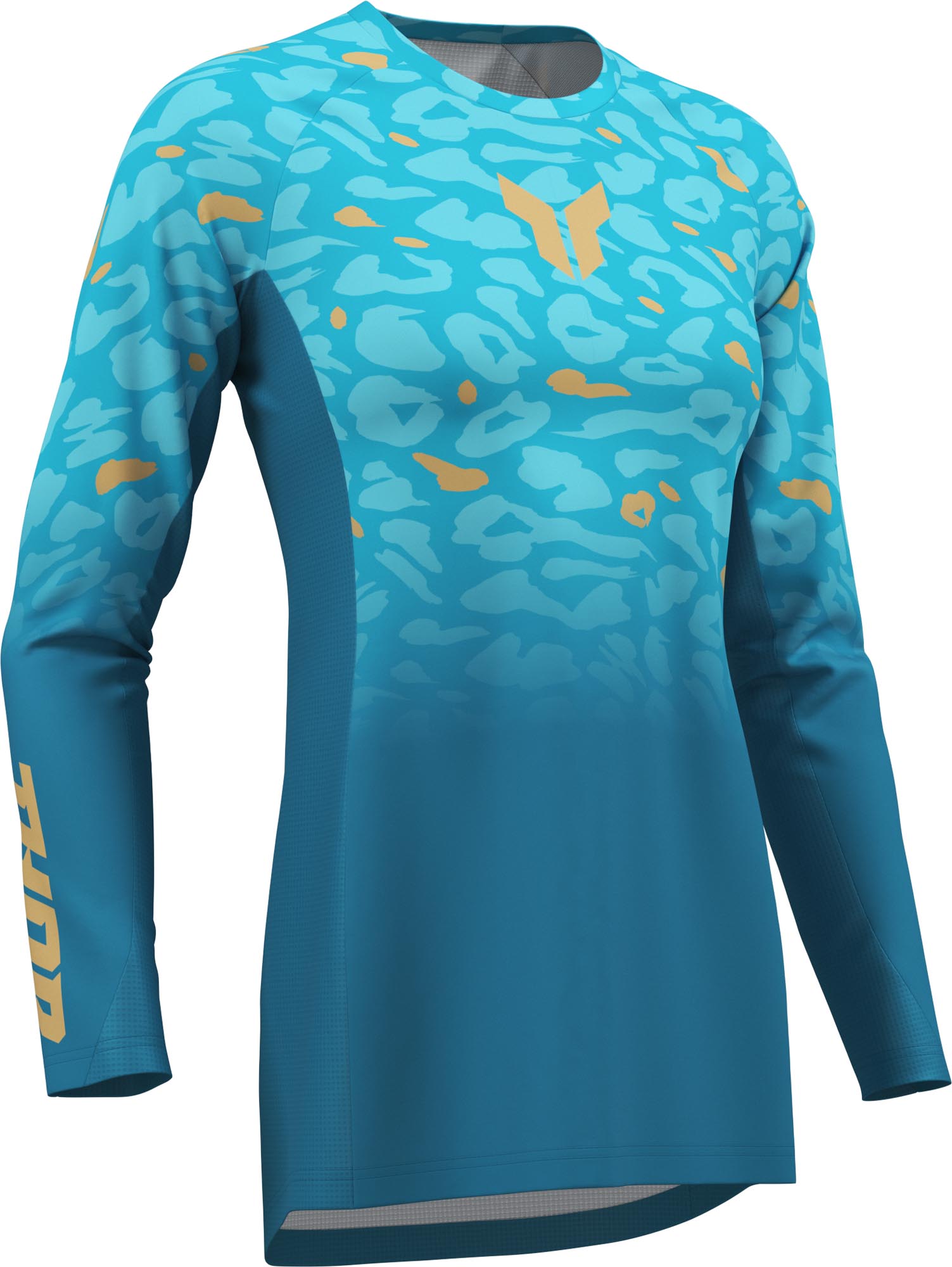 Thor Launchmode Spotted Ladies Motocross Jersey dark blue/light blue L Figure 4