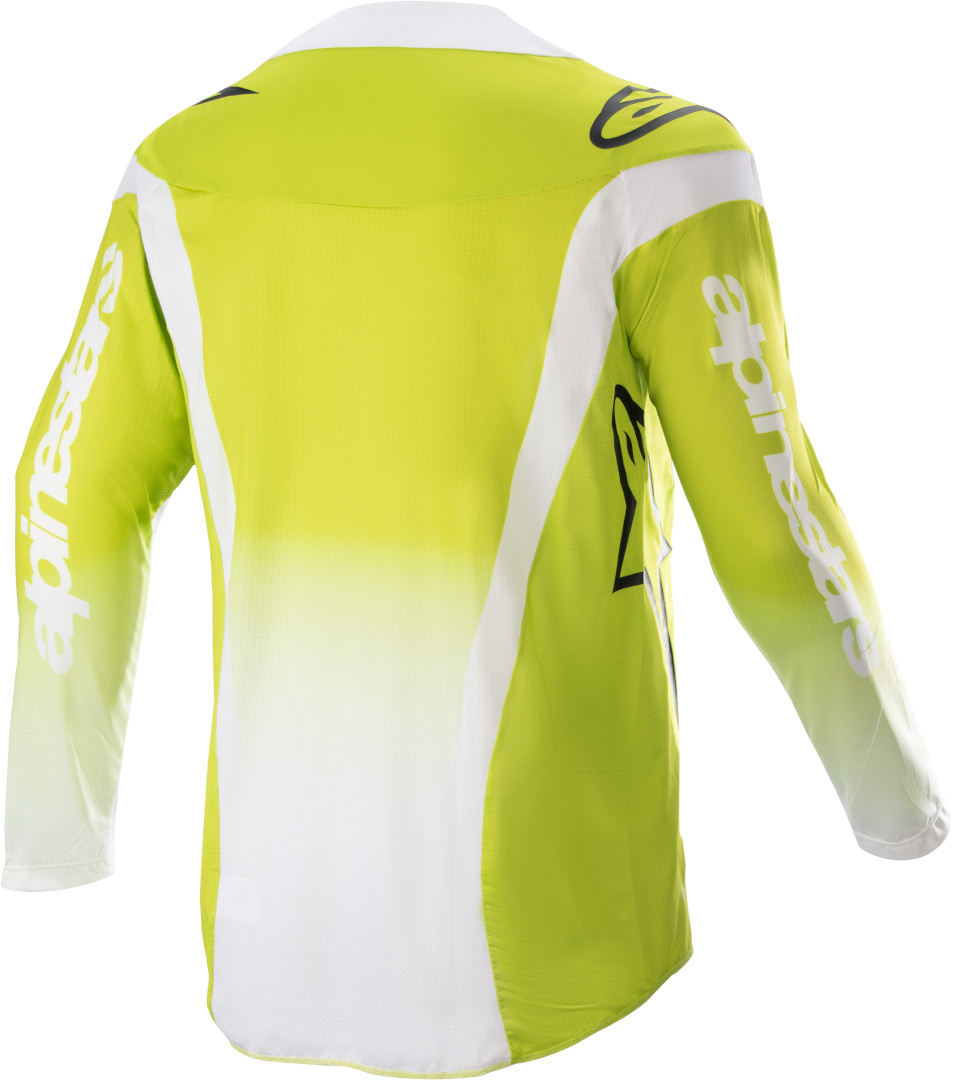 Alpinestars Racer Push Tricou de motocross pentru tineret alb/galben S Figura 2