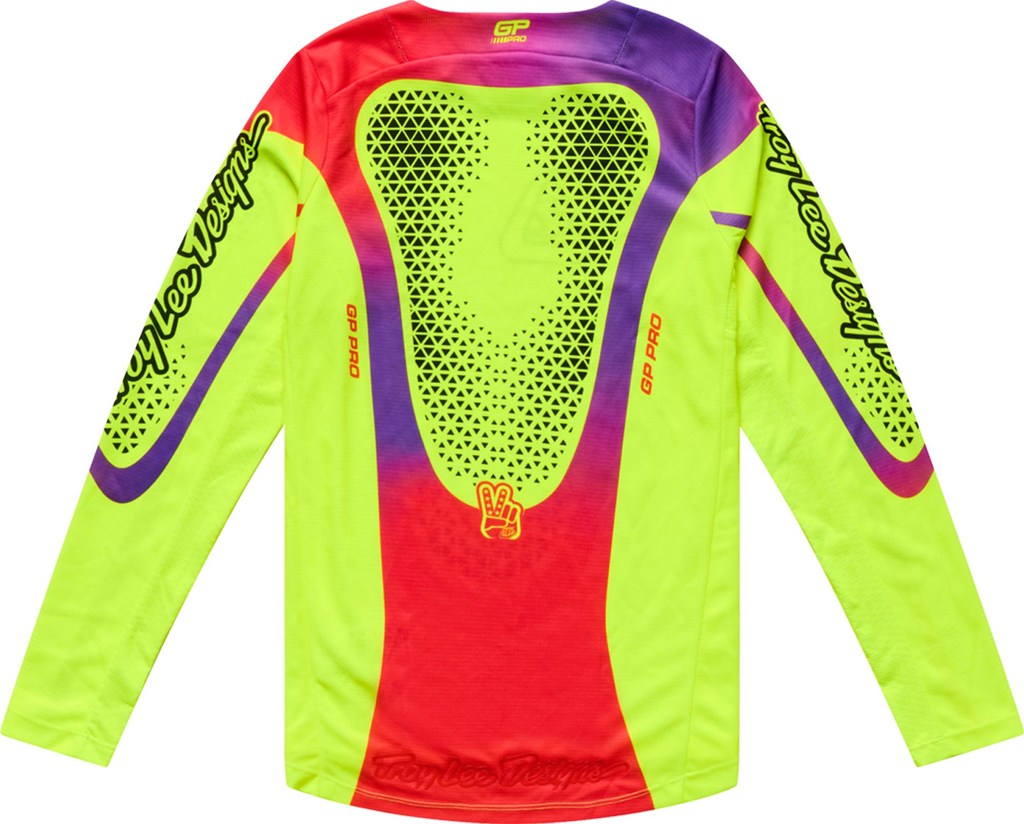 Troy Lee Designs GP Pro Aura Youth Motocross Jersey neon yellow S Figure 2