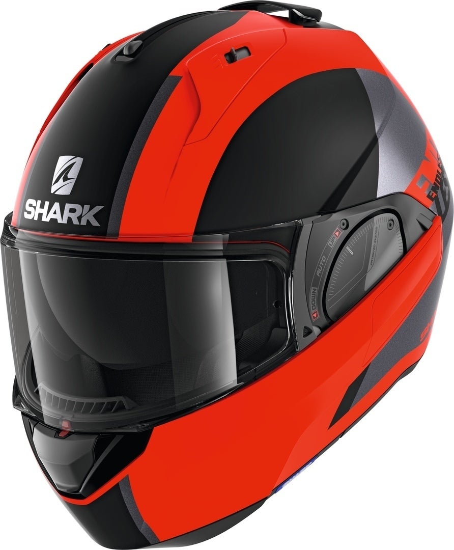 Shark Evo-ES Endless Hjelm svart/rød Tap (59/60) Figur 1