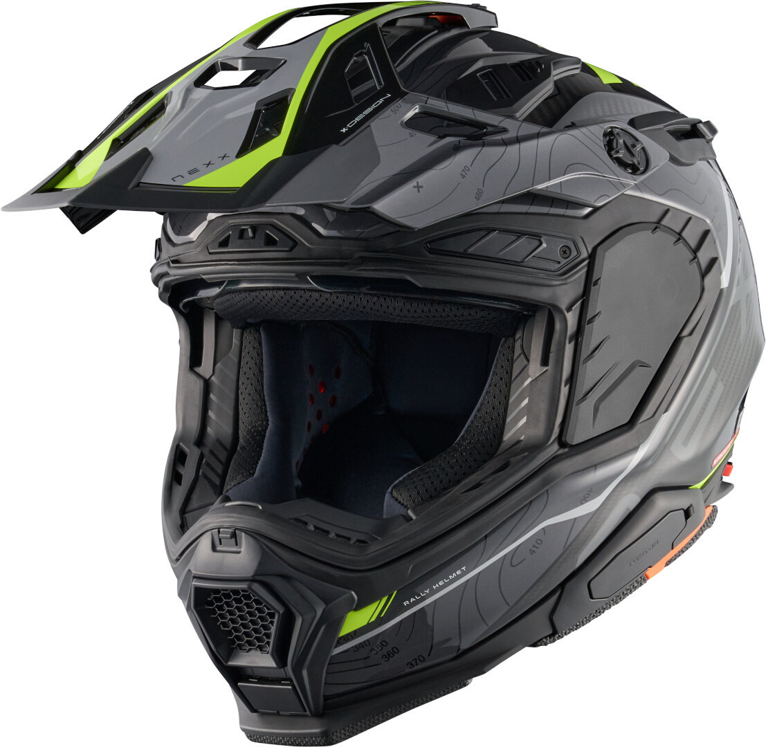 Nexx X.WED 3 Furka Carbon Cască de motocross Gri/galben neon XS (53/54) Figura 5