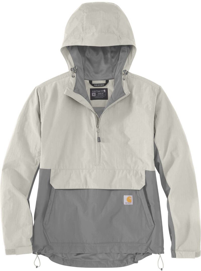 Carhartt Rain Defender Loose Fit Lightweight Packable Damjacka grå M Figur 1