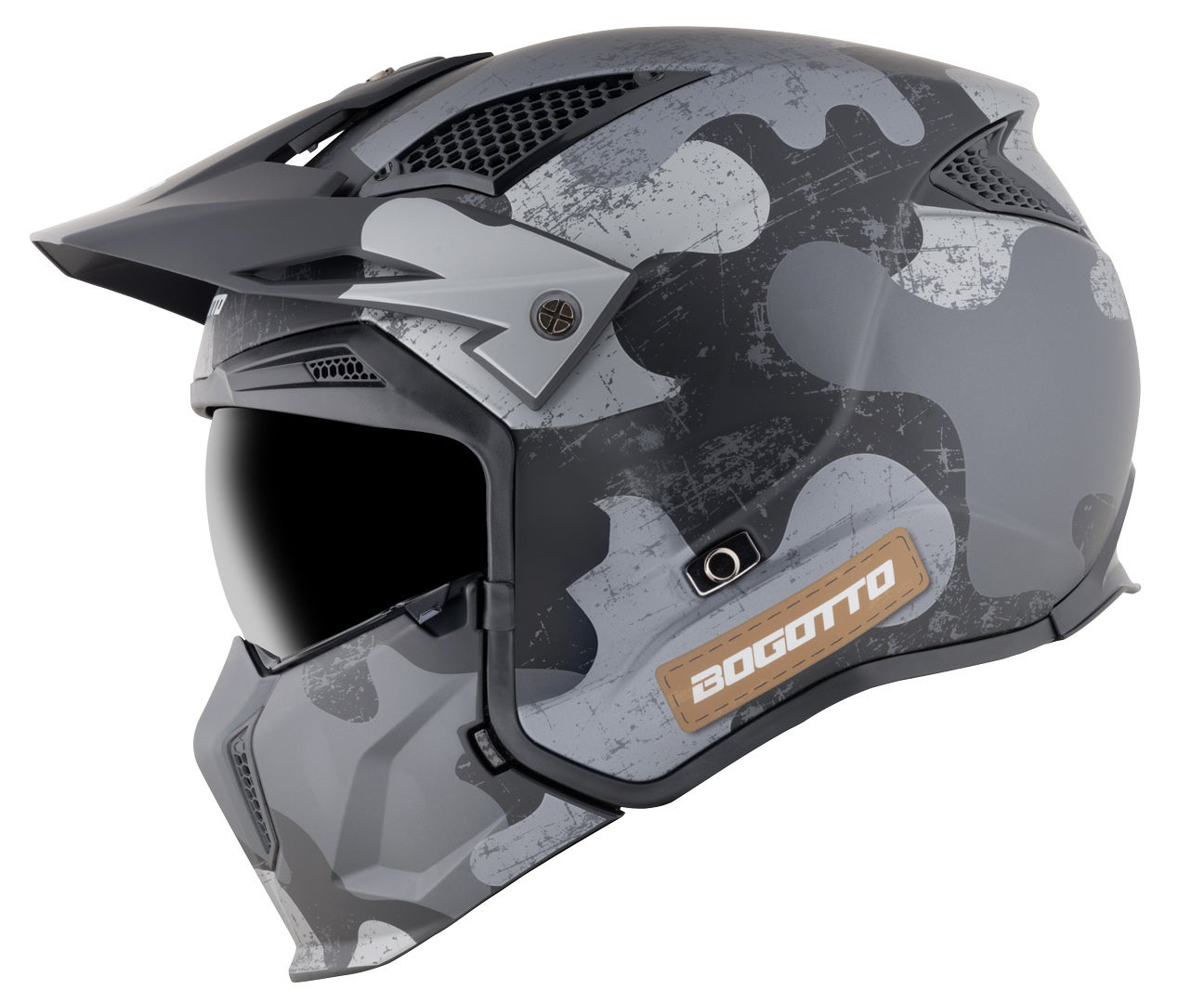 Bogotto Radic Camo 22.06 Casco nero opaco S Figura 20