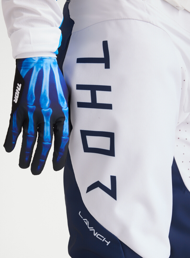 Thor Launchmode Storm Motocross Pants white/blue 40 Figure 10