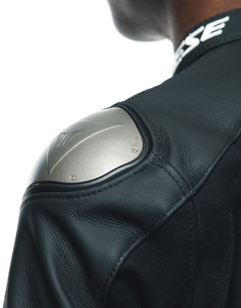 Dainese Sportiva Jaqueta de couro de motocicleta perfurada preto 48 Figura 3