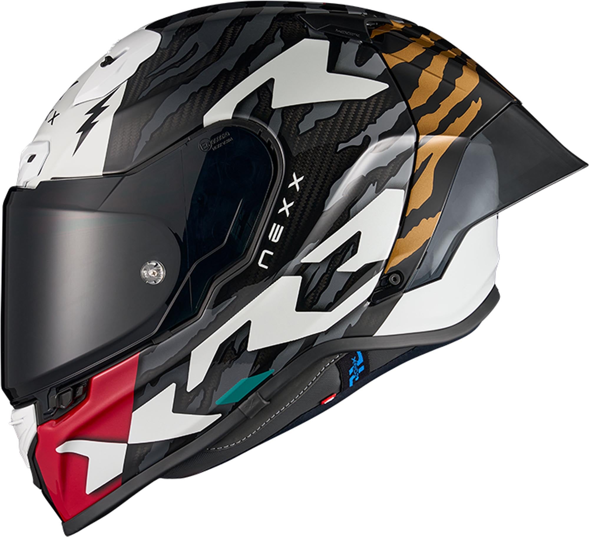 Nexx X.R3R Ziger Carbon Přilba černobílá/šedá XXS (51/52) Obrázek 2