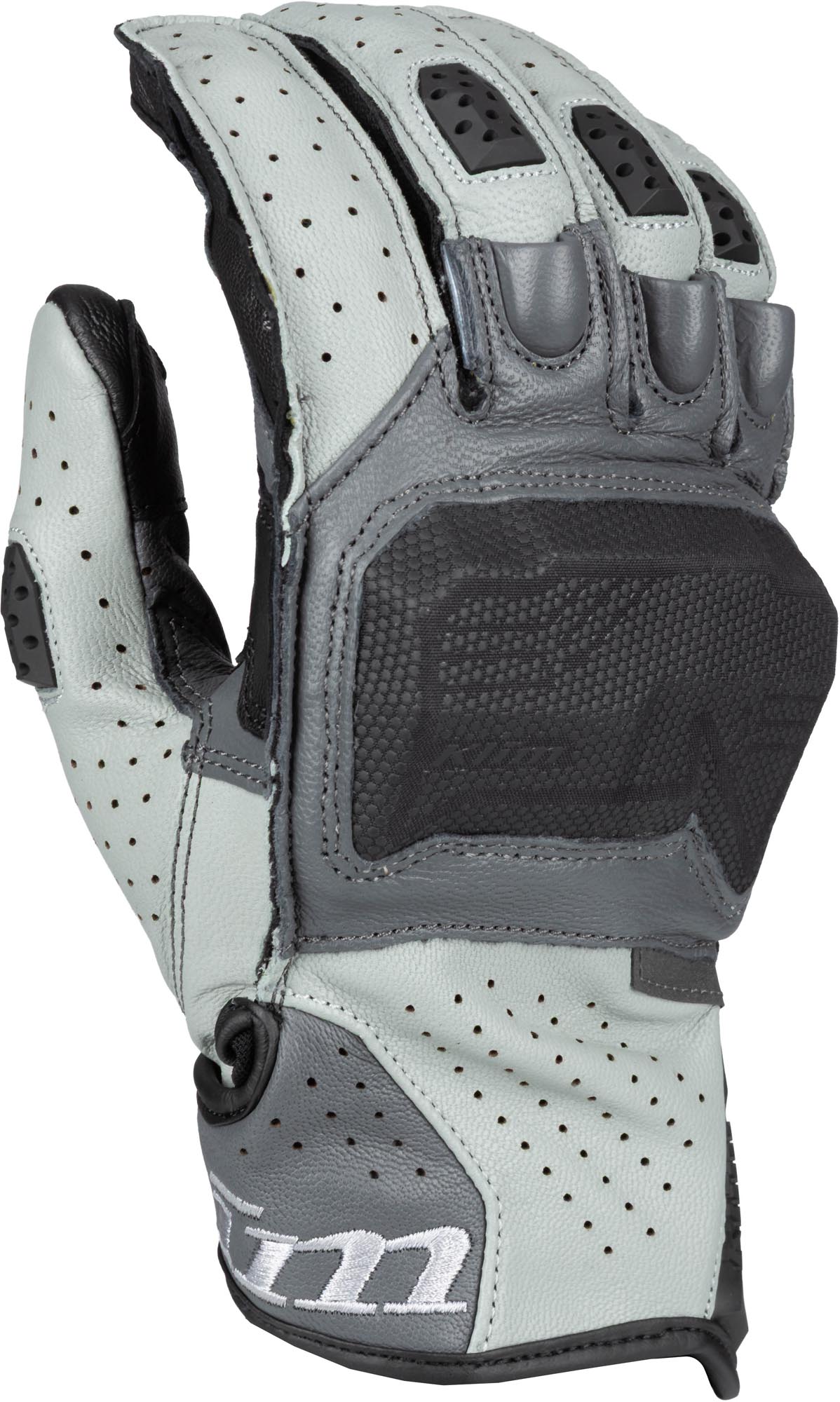 Klim Badlands Aero Pro Short 2026 perforerede motorcykelhandsker grå 2XL Figur 1