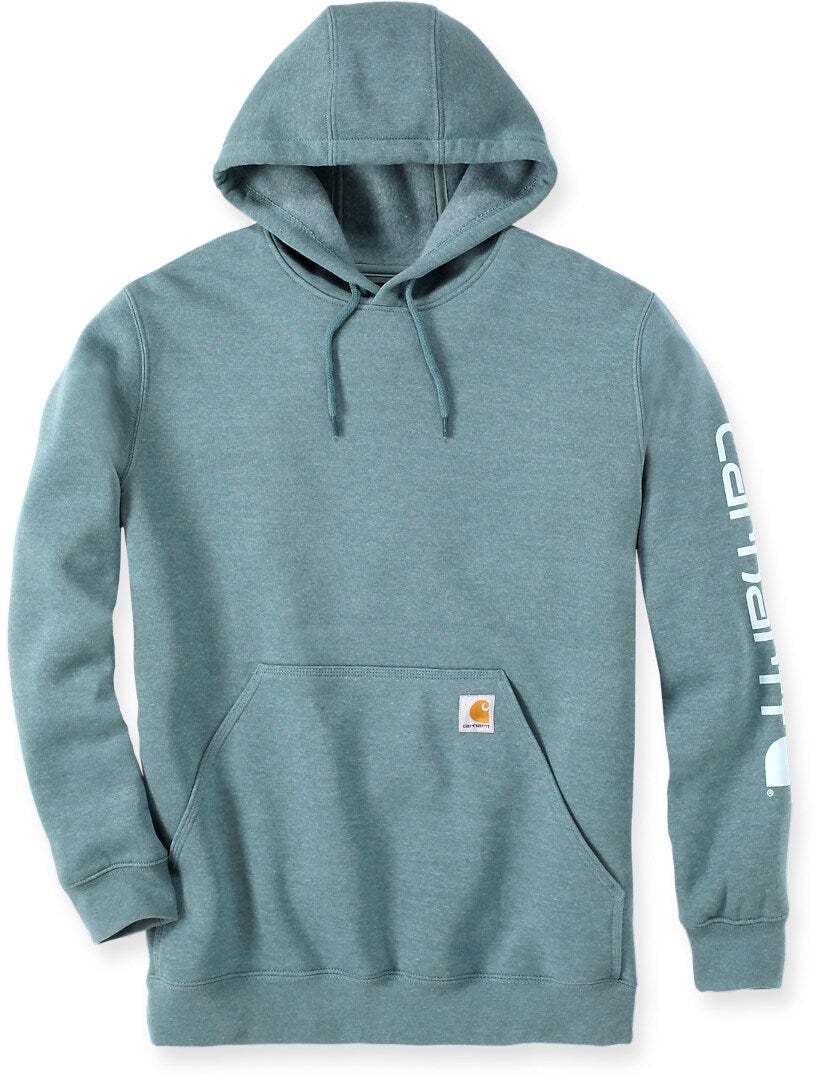 Carhartt Midweight Sleeve Logo Hoodie turquoise L Figure 1