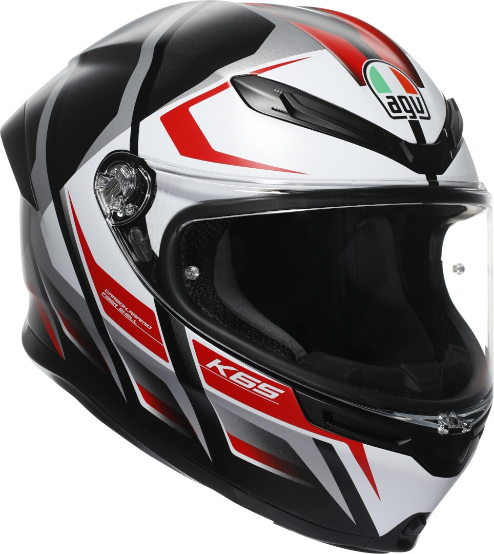 AGV K6 S Karve 2.0 Elmetto nero opaco/rosso/bianco L (59/60) Figura 1