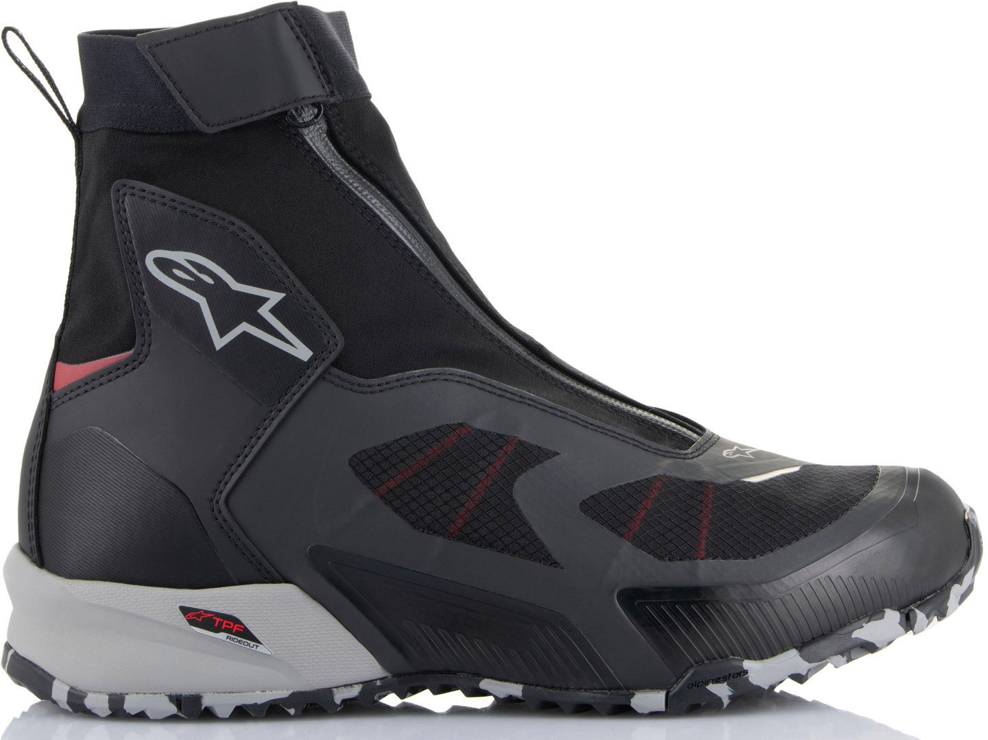 Alpinestars CR-8 Gore-Tex vandtætte motorcykelsko sort/grå/rød 13 Figur 5