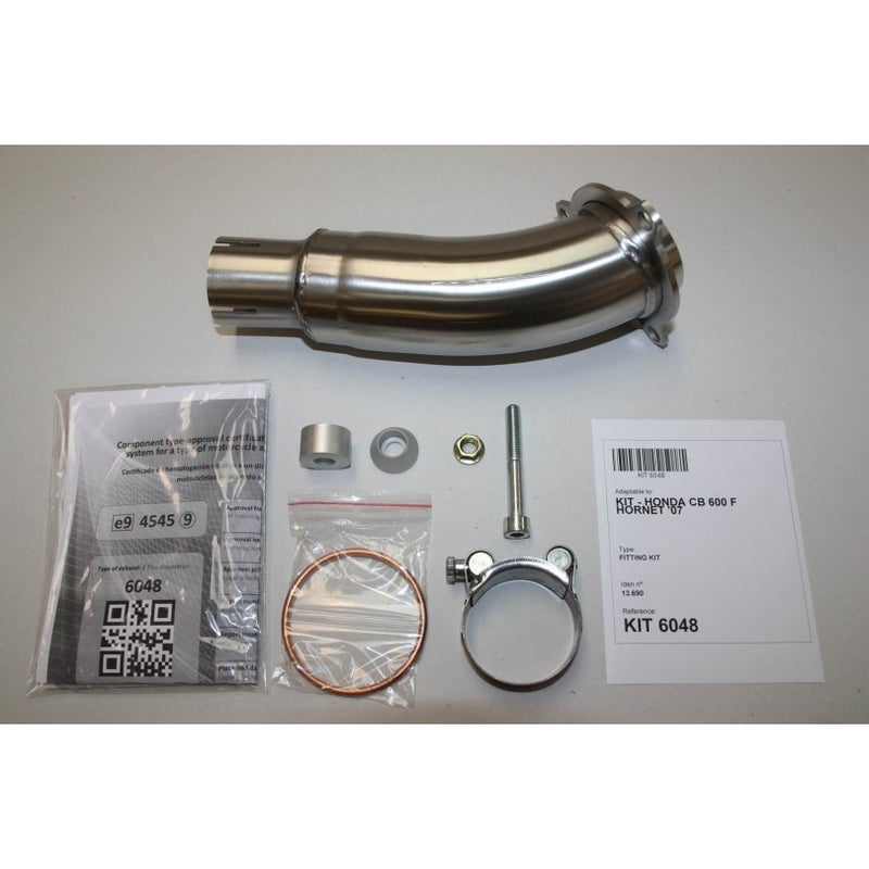 IXIL Hexoval Xtrem Silencer Aço Inoxidável Preto / Preto Alumínio - Honda CB600F-S Hornet - OH6048VSE Figura 4