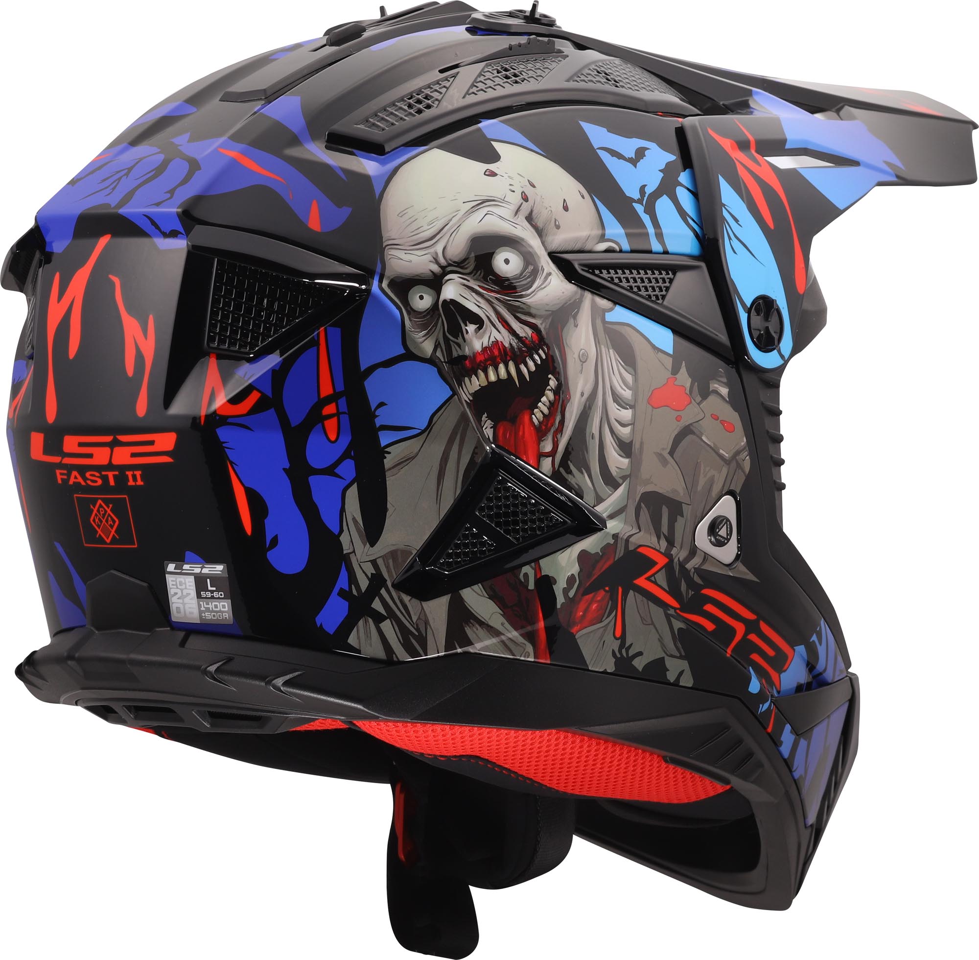LS2 MX708 Fast II Zombie II Мотокроссовый шлем S (55/56) Рисунок 5