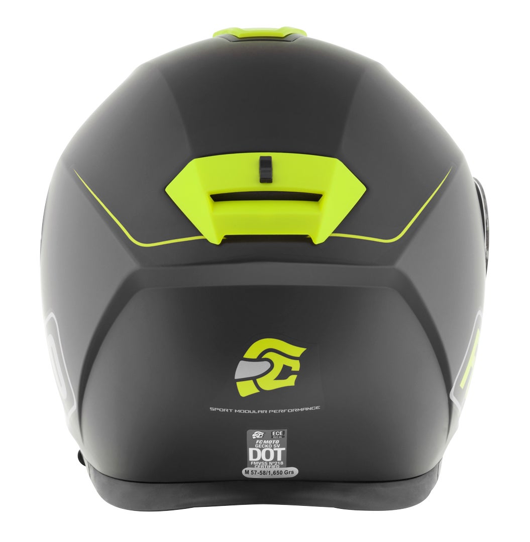 FC-Moto Novo Straight Casco nero/giallo S (55/56) Figura 6