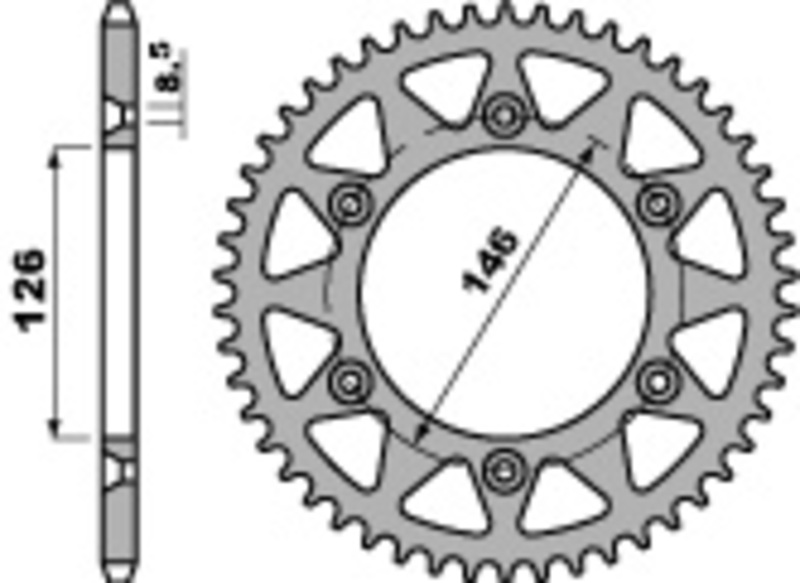 PBR Couronne acier C45 standard 808 - 520 Figure 2