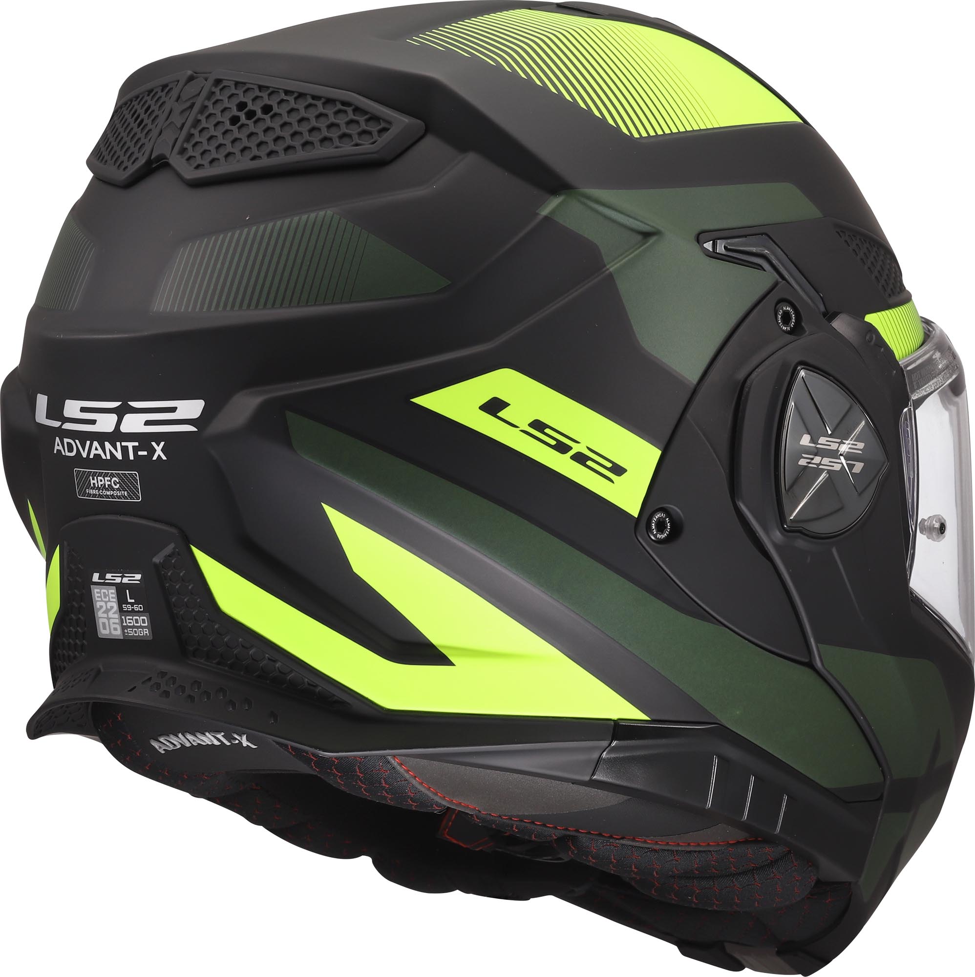 LS2 FF901 Advant X Nova Klapphelm schwarz/gelb M (57/58) Abbildung 5