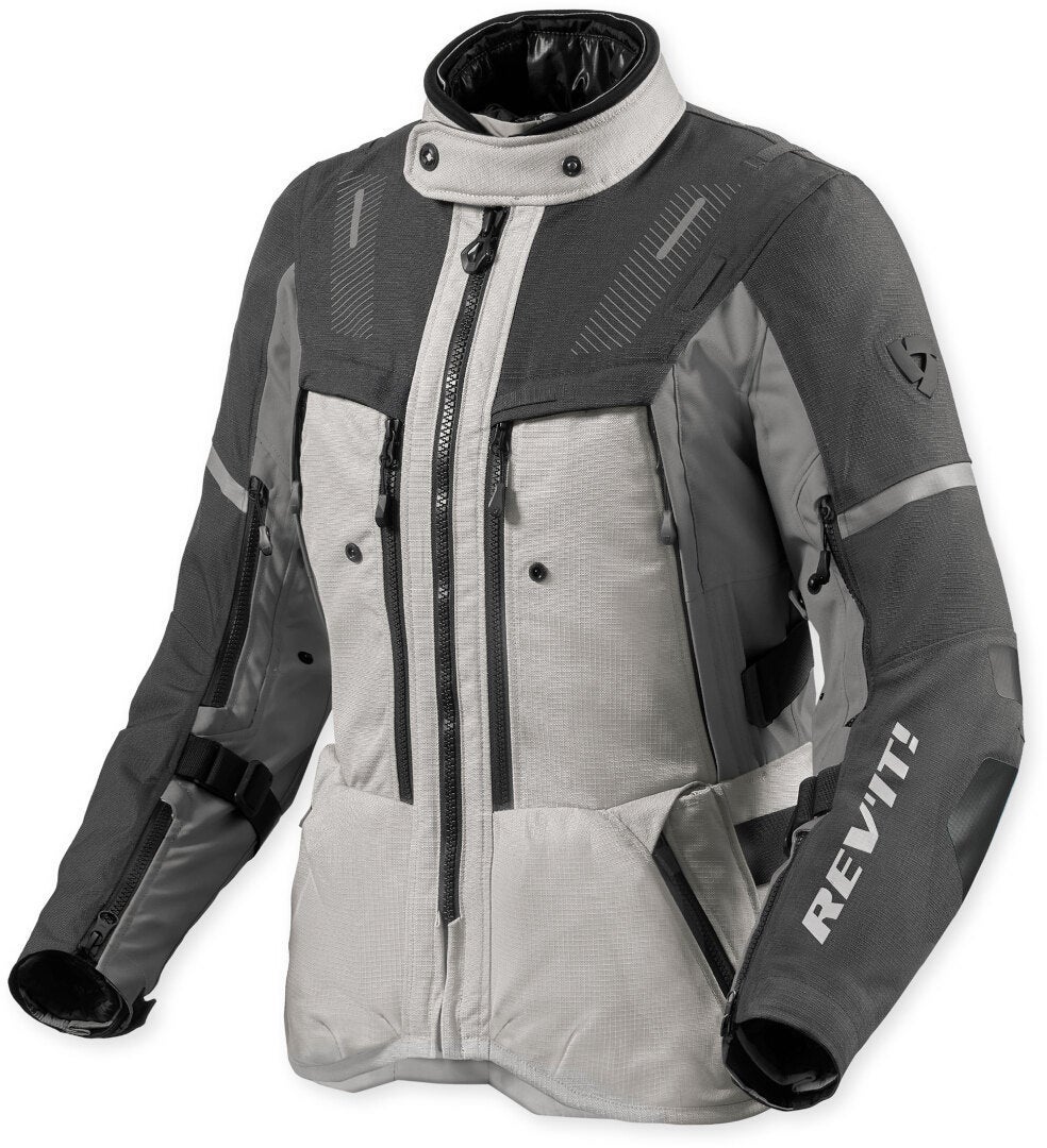 Revit Sand 5 H2O imperméable dames moto textile veste argent/anthracite 40 Figure 1