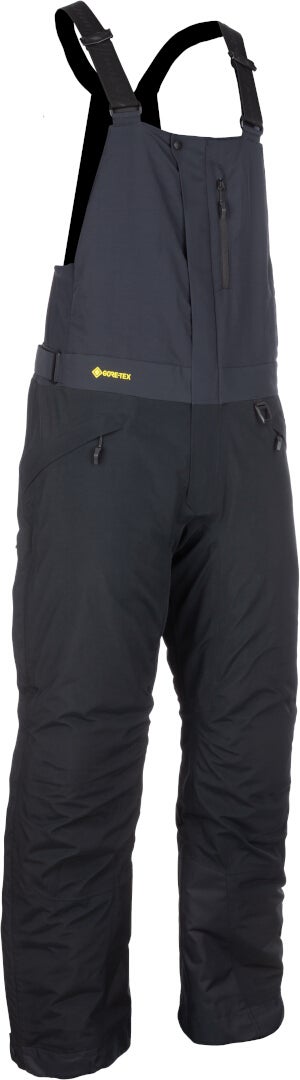 Klim Keweenaw 2025 waterproof Snowmobile Bib Pants black/grey/yellow Long XL Figure 3