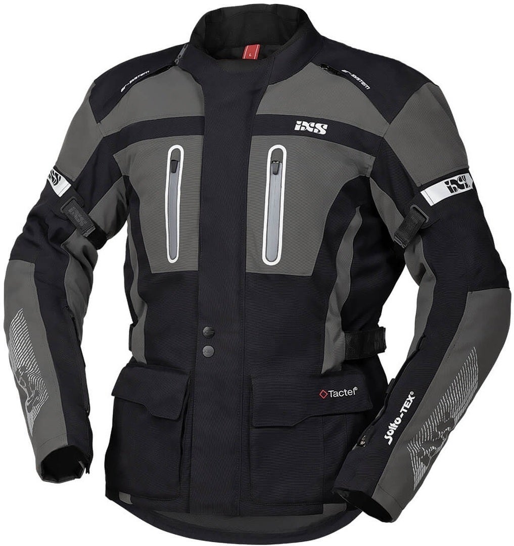 IXS Tour Pacora-ST Motorcycle Textile Jacket black/grey 4XL Figure 1