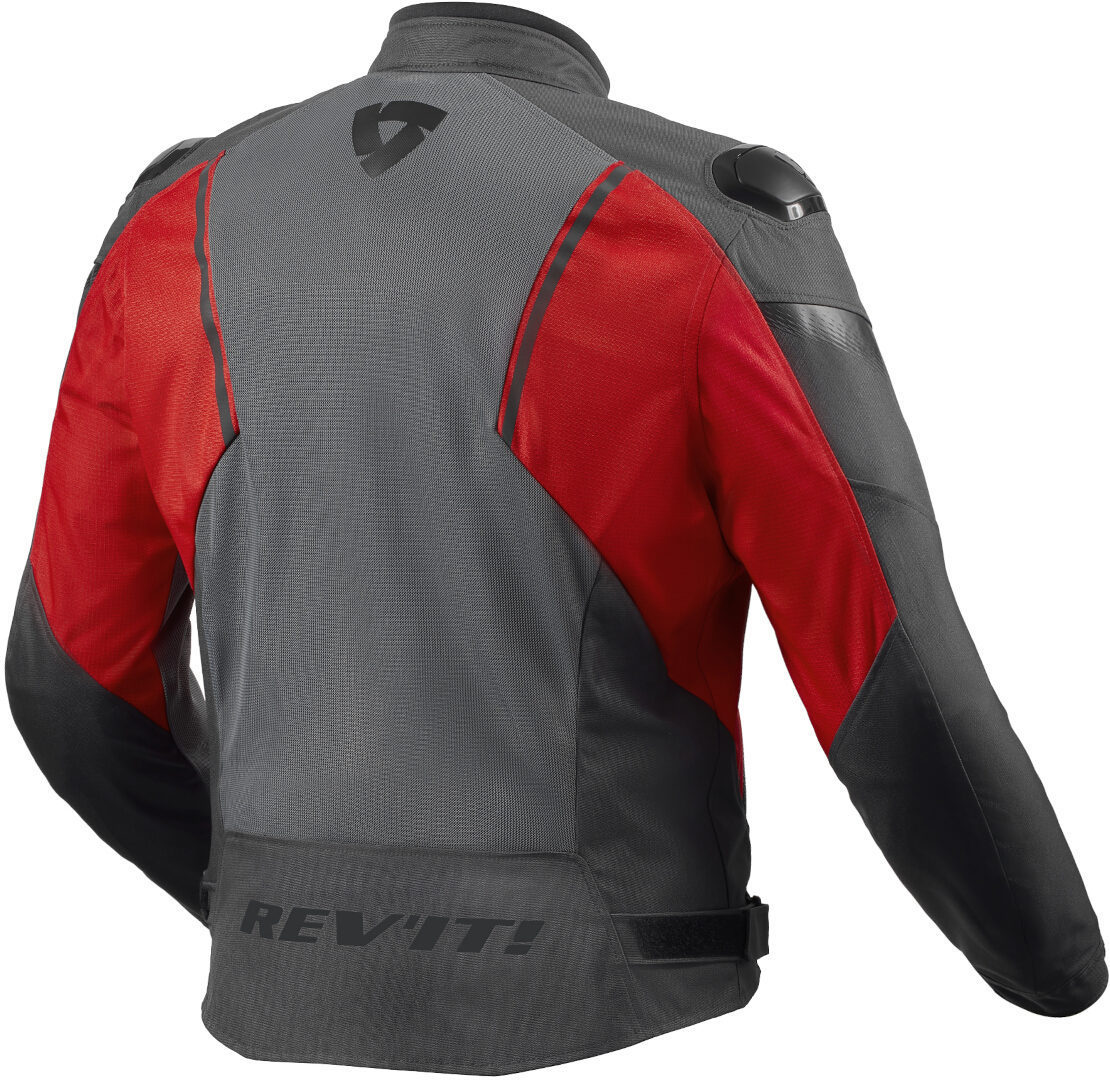 Revit Control Air H2O waterproof Motorcycle Textile Jacket grey/red M Figure 2