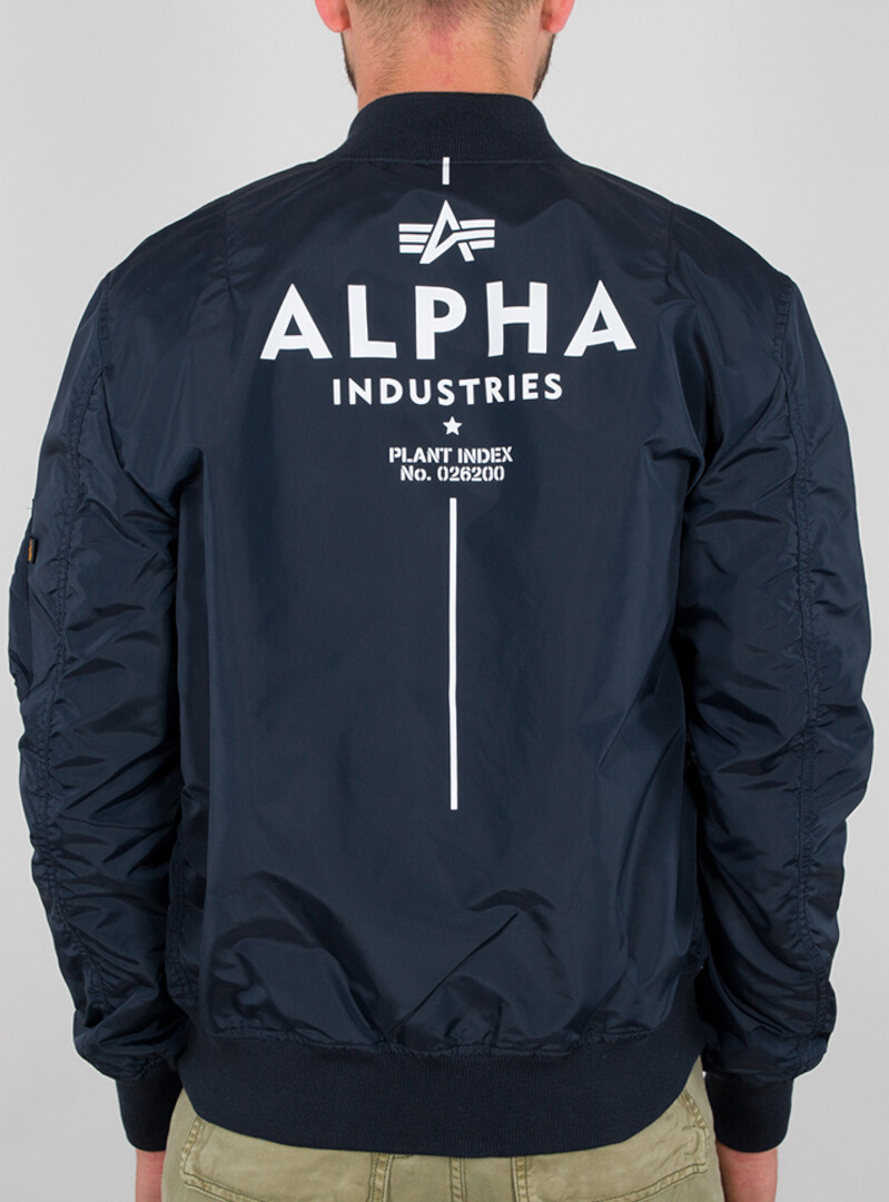 Alpha Industries MA-1 TT Glow In The Dark Jacka Marinblått S Figur 2