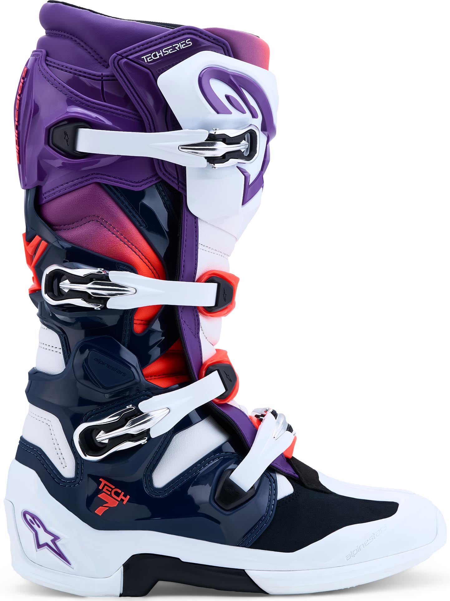 Alpinestars Tech 7 Motokrosové topánky červená/čierna/fialová/biela 6 (39) Obrázok 6