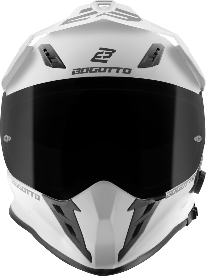 Bogotto H331 BT Bluetooth 엔듀로 헬멧 화이트 매트 2XL 그림 4