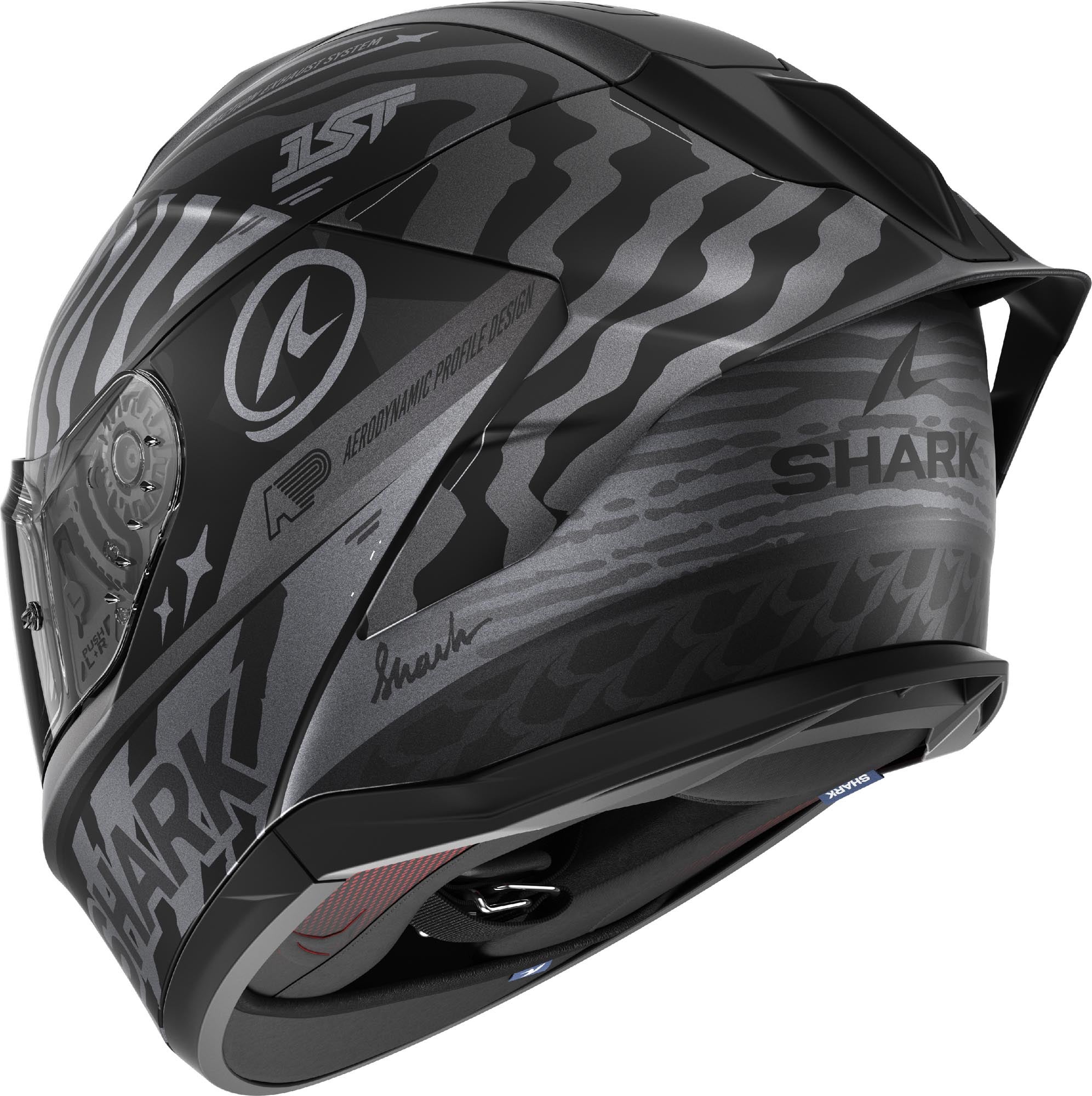 Shark Skwal Cup Speed Fancy Helm Zwarte matt/antraciet XS (53/54) Figuur 2