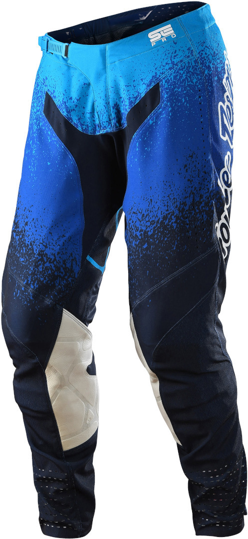 Troy Lee Designs SE Pro Webstar Pantalon de motocross bleu foncé/bleu clair/blanc 32 Figure 1