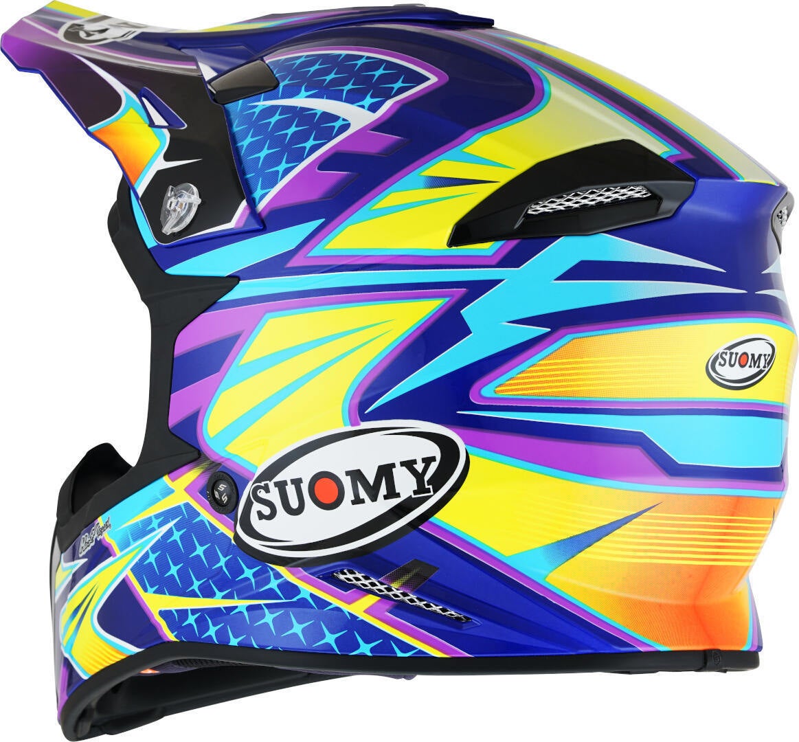 Suomy X-Wing Duel Casco motocross viola/giallo L (59/60) Figura 3