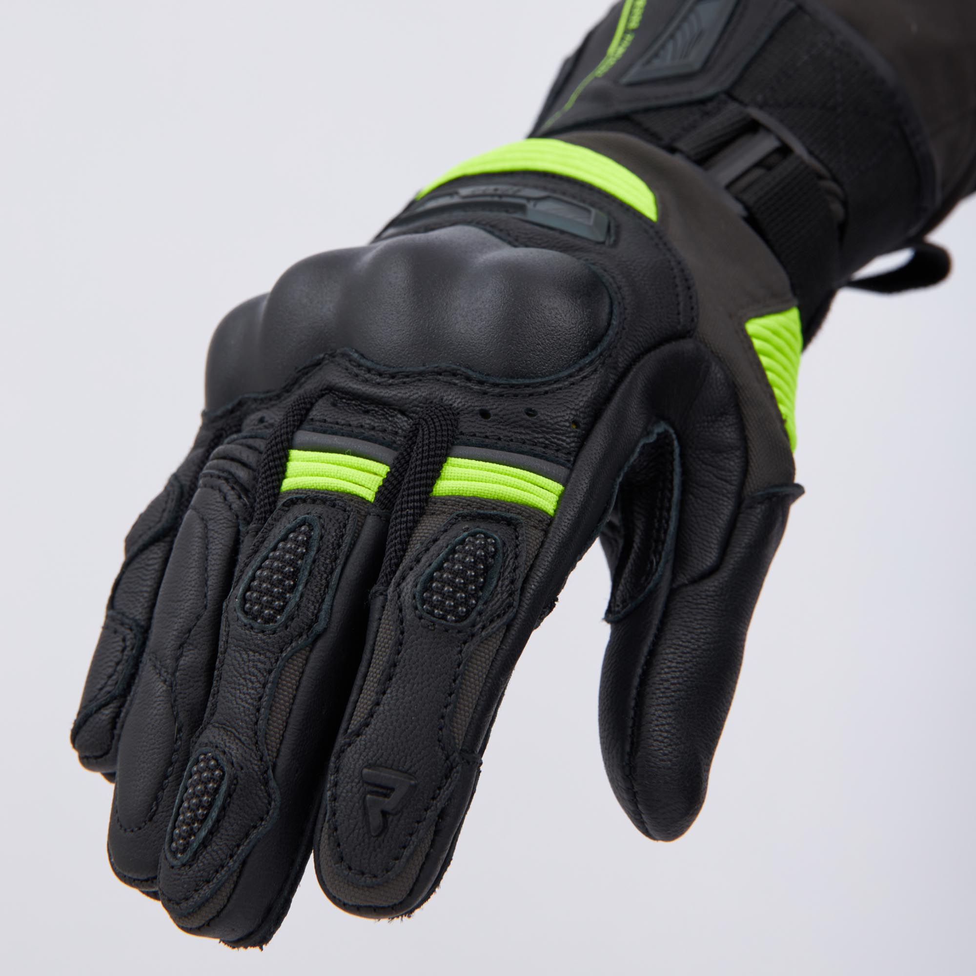 Rebelhorn Range Motorcycle Gloves black/anthracite/yellow S Figure 4