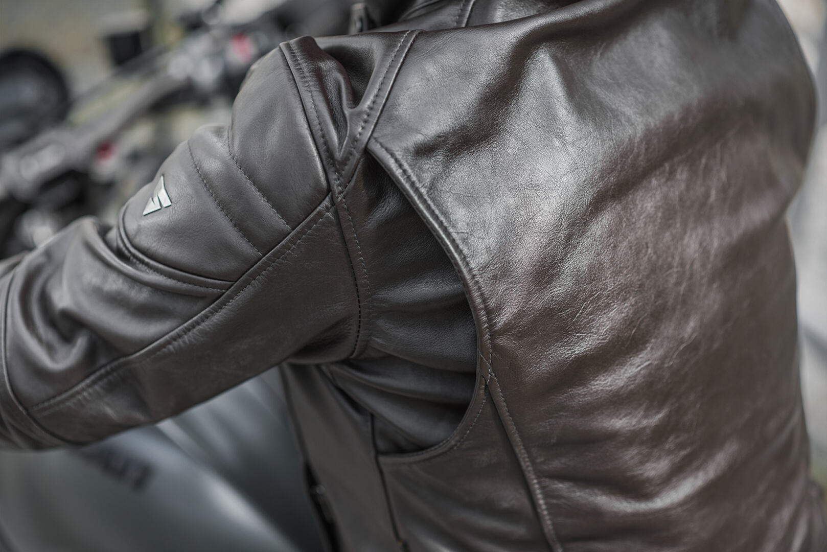 SHIMA Blake Giacca in pelle per moto marrone L Figura 7