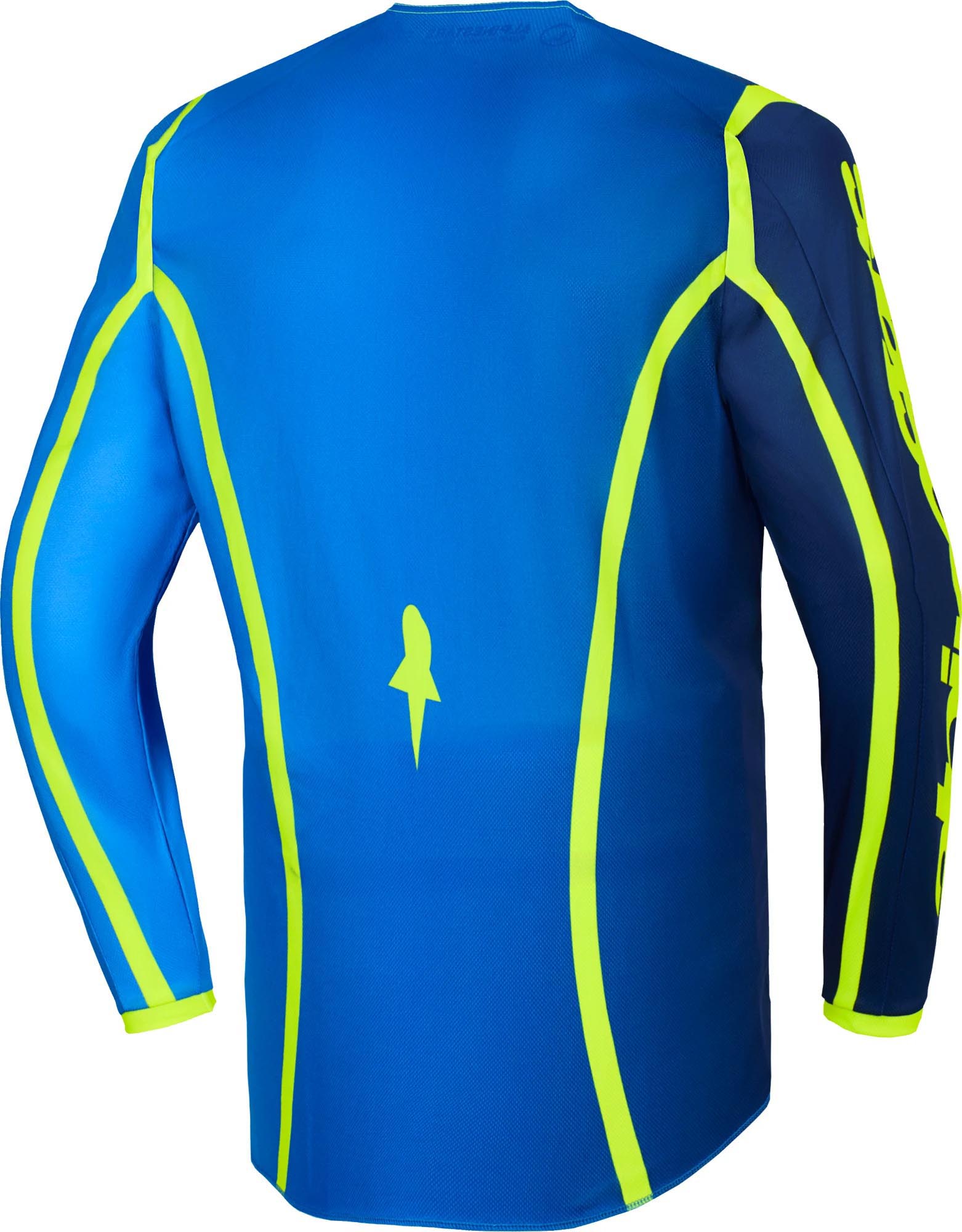 Alpinestars Fluid Apex Motocross trøje blå/gul M Figur 2