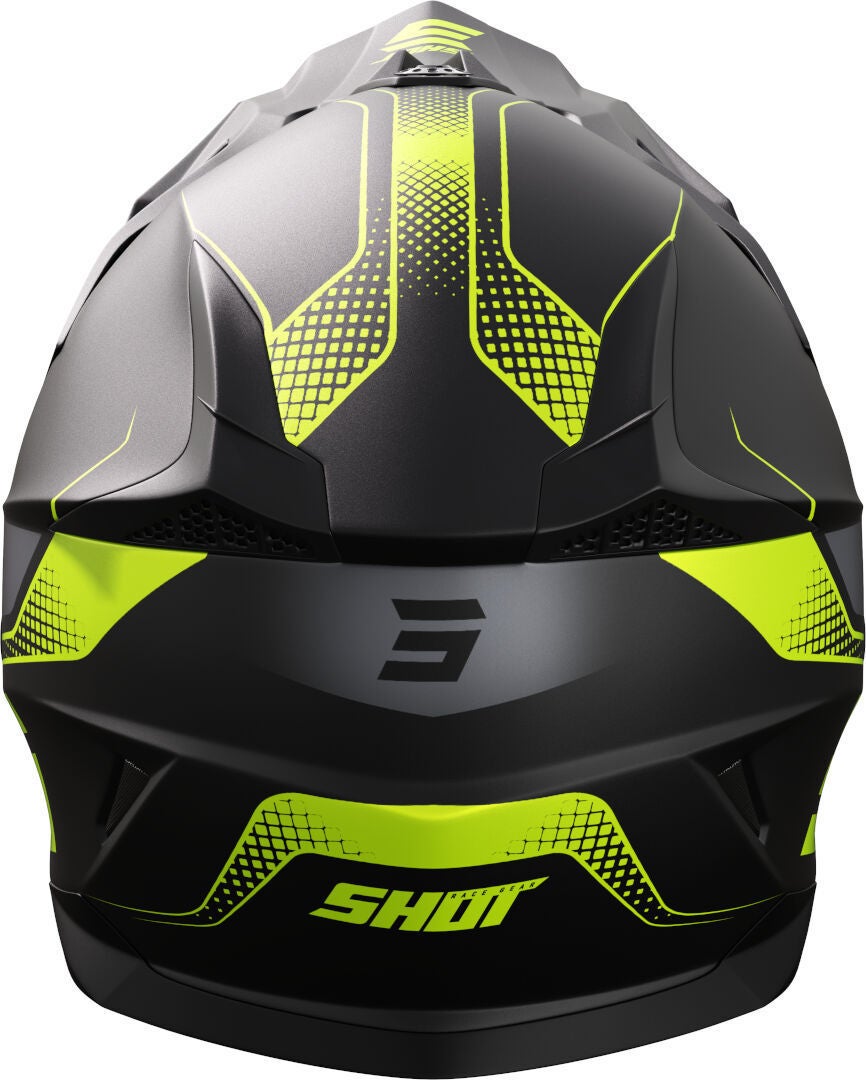 Shot Pulse Edge Motocross Helmet black matt/yellow L (59/60) Figure 2