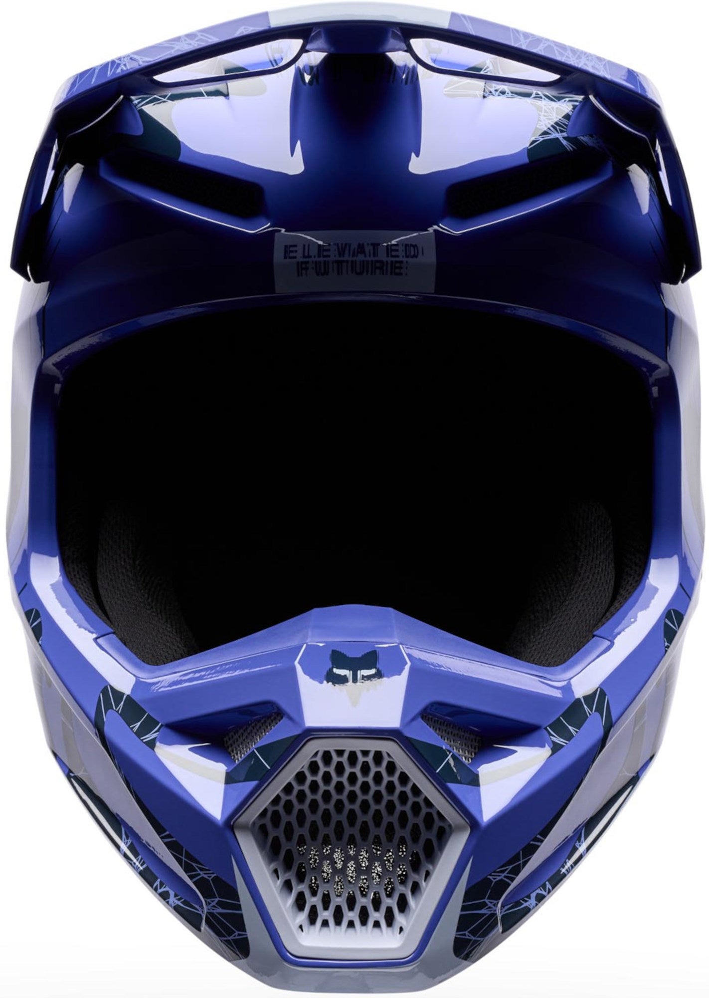 FOX V1 Diffuse Special Edition Ungdoms motocrosshjelm lilla/sort Y/L (52/53) Figur 3