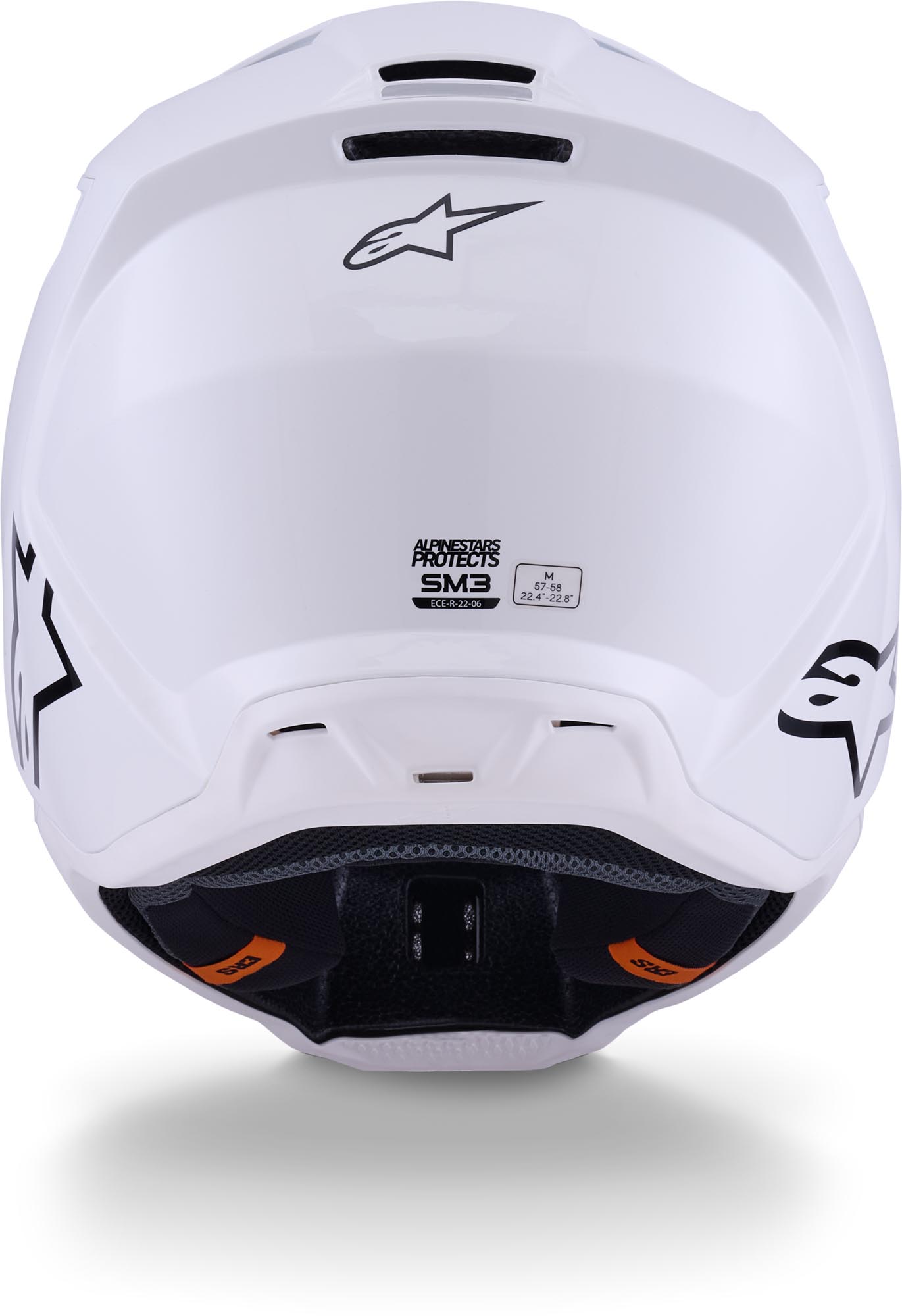 Alpinestars S-M3 Motocross hjälm Vit XS (53/54) Figur 4